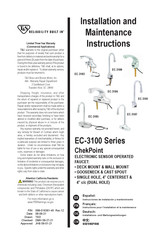 T&S ChekPoint EC-3100-LN Instrucciones De Instalación Y Mantenimiento