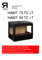 Rocal HABIT 73 TC +T Manual De Caracteristicas, Instalacion Y Funcionamiento