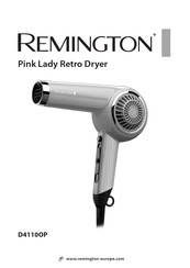 Remington Pink Lady Retro Dryer D4110OP Manual De Instrucciones