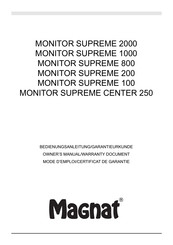 Magnat SUPREME CENTER 250 Manual De Instrucciones