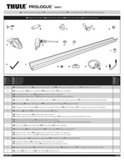 Thule PROLOGUE 516XT Instrucciones De Montaje