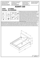 Forma Ideale KSANTI 160 UP 00893 Instrucciones De Montaje