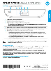 HP ENVY Photo 6200 Serie Manual Del Usuario