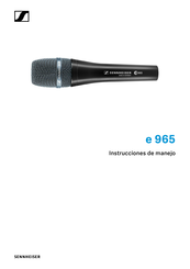 Sennheiser e965 Serie Instrucciones De Manejo