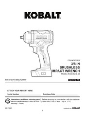Kobalt 0672828 Manual De Instrucciones