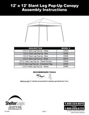 ShelterLogic 22545 Instrucciones De Montaje