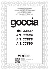 Gessi goccia 33684 Instrucciones De Instalación