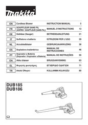 Makita DUB186Z Manual De Instrucciones