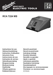 Milwaukee RCA 7224 MB Manual De Usuario