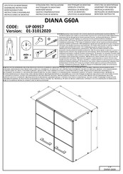 Forma Ideale DIANA G60A UP 00957 Instrucciones De Montaje