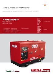 Mosa YANMAR GE 35 YSX Manual De Uso Y Mantenimiento