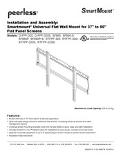 PEERLESS Smartmount RTFPF-320I Instrucciones De Montaje