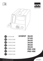GYS GYSPOT 39.02 Manual Del Usuario