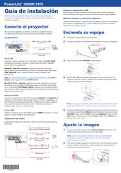 Epson PowerLite 1870 Guia De Instalacion