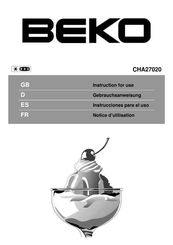 Beko CHA27020 Instrucciones Para El Uso