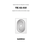 Gaggenau VK 411-610 Instrucciones De Utilización Y Montaje