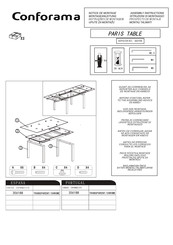 Conforama PARIS 202105 Instrucciones De Montaje