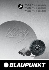 Blaupunkt Velocity VPc 652 Pro Manual De Instrucciones