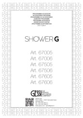 Gessi SHOWER G 67006 Manual De Instrucciones