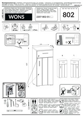 trendteam WONS 2207-802-01 Serie Instrucciones De Montaje