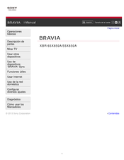 Sony BRAVIA XBR-65X850A Manual Del Usuario