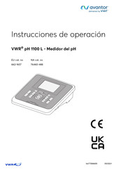 VWR avantor pH 1100 L Instrucciones De Operación