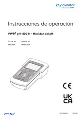 VWR avantor pH 1100 H Instrucciones De Operación