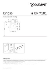 DURAVIT Brioso BR 7101 Instrucciones De Montaje