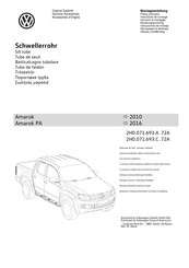 Volkswagen 2H0.071.693.A .72A Instrucciones De Montaje