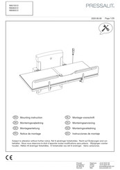 Pressalit R8585572 Instrucciones De Montaje