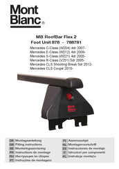 Mont Blanc MB RoofBar Flex 2 Instrucciones De Montaje