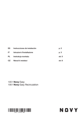 Novy 1861 Easy Recirculation Instrucciones De Instalación