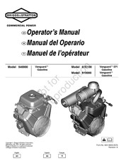 Briggs & Stratton Vanguard EFI Gasoline 61E100 Manual Del Operario