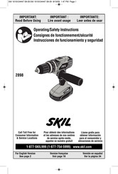 Skil 2898 Instrucciones De Funcionamiento Y Seguridad