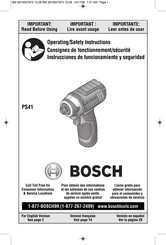 Bosch PS41 Manual De Instrucciones