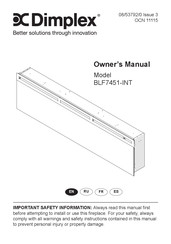 Dimplex BLF7451-INT Manual Del Propietário