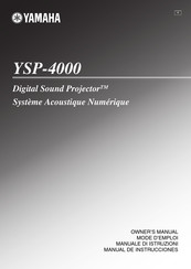 Yamaha YSP-4000 Manual De Instrucciones