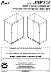 OVE SYDNEY SP 32 836141 Manual De Instalación
