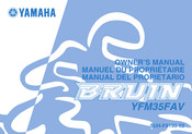 Yamaha BRUIN 350 2006 Manual Del Propietário