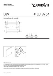 DURAVIT Luv LU 9764 Instrucciones De Montaje