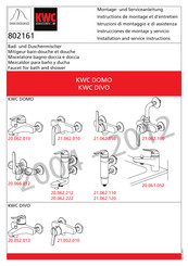 KWC DOMO 20.062.212 Instrucciones De Montaje Y Servicio