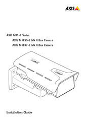 Axis Communications M1137-E Mk II Guia De Instalacion