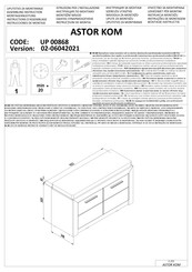 Forma Ideale ASTOR KOM UP 00868 Instrucciones De Montaje