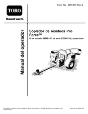 Toro Pro Force 44542 Manual Del Operador