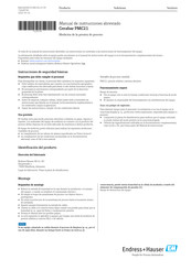 Endress+Hauser Cerabar PMC21 Manual De Instrucciones Abreviado