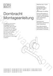 Dornbracht 36 862 660-FF 0010 Instrucciones De Montaje