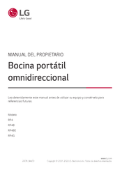 Lg RP4B Manual Del Propietário