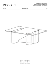 West Elm Bowie Instrucciones De Ensamblaje