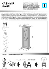 Forte KASHMIR KSMS71 Instrucciones De Montaje