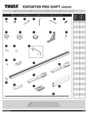 Thule XSPORTER PRO SHIFT Instrucciones De Montaje